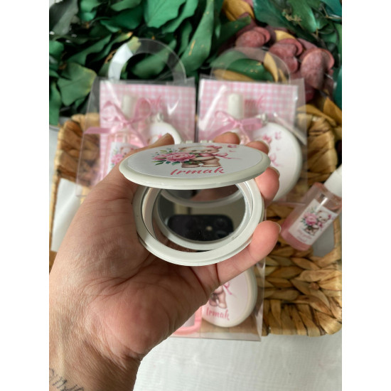 Hoş Geldin Bebek Aynalı Kolonya Seti – İsimli Bebek Hediyeliği