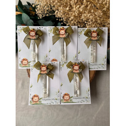 Kişiye Özel Aslan Figürlü Bebek Kolonyası Hediyeliği