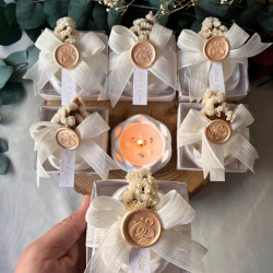 Statüs Çiçekli Lotus Mumluk 