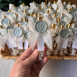 Kişiye Özel Kalp Mühürlü Kolonya Şişesi Hediyelik