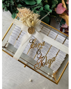 Gold Cam Çikolata Kutusu – Söz & Nişan İkramlığı