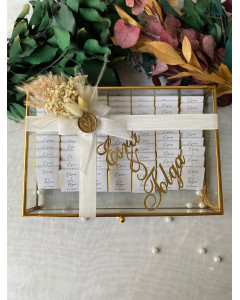 Gold Cam Çikolata Kutusu – Söz & Nişan İkramlığı