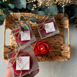  Dünya Kadınlar Gününe Özel Kırmızı Gül Mum 