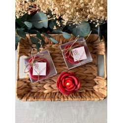  Dünya Kadınlar Gününe Özel Kırmızı Gül Mum 